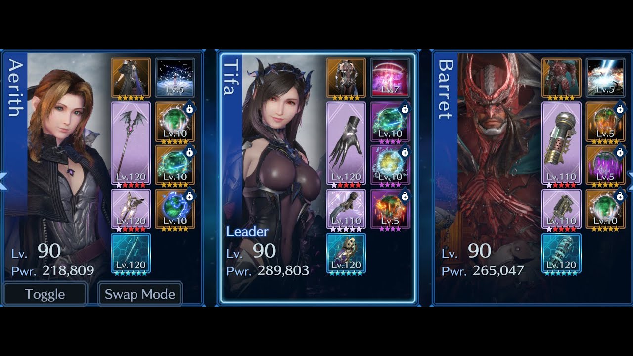[FF7 Ever Crisis]: Brutal Tower B34 (Tifa OB6 - Aerith no UW - Barret no UW - No Sigil)
