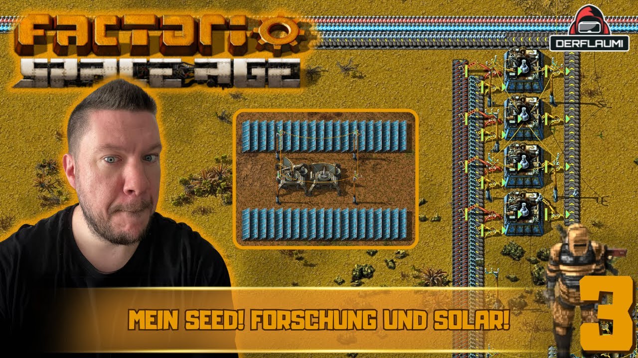 FACTORIO SPACE AGE Gameplay deutsch #03 | Mein SEED ist GENIAL! Karte aufdecken & schwarze Forschung