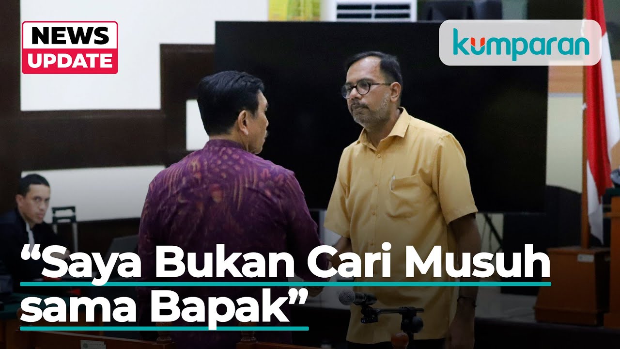 Momen Haris Azhar Minta Maaf dan Salami Luhut Binsar di Persidangan