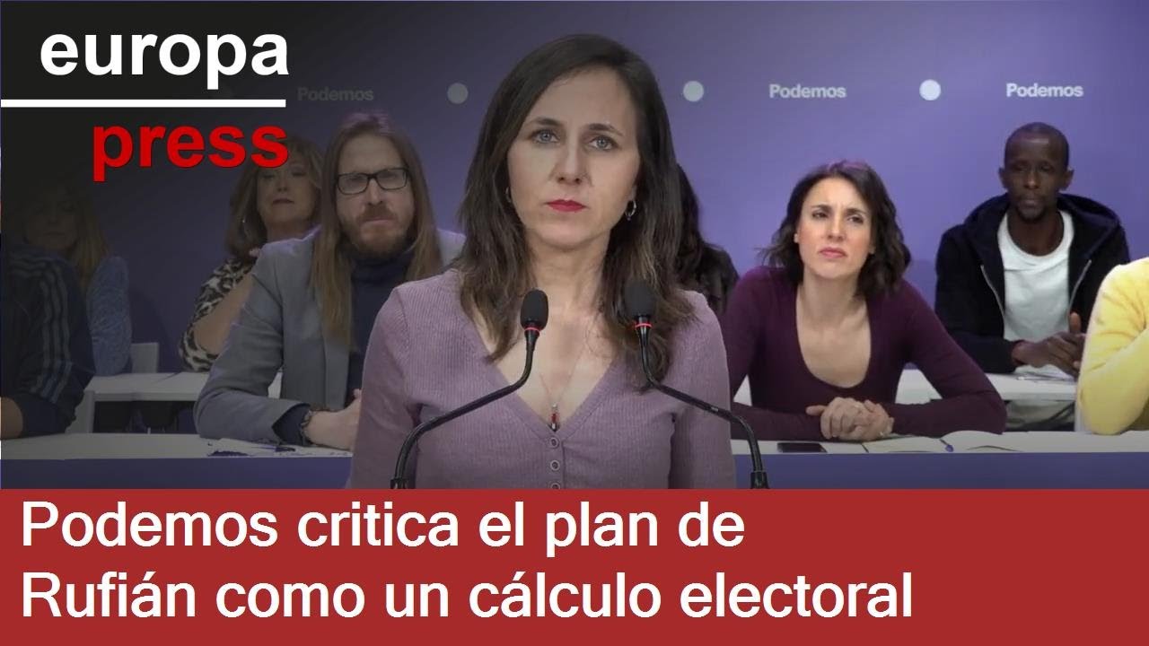 Podemos rechaza el plan de Rufián y lo sitúa en un 