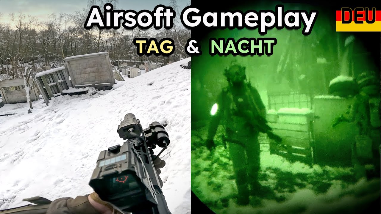 Tag & Nacht Airsoft im Schnee | 12.01.2025 | Airsoftpark Aachen [FullHD/60p]