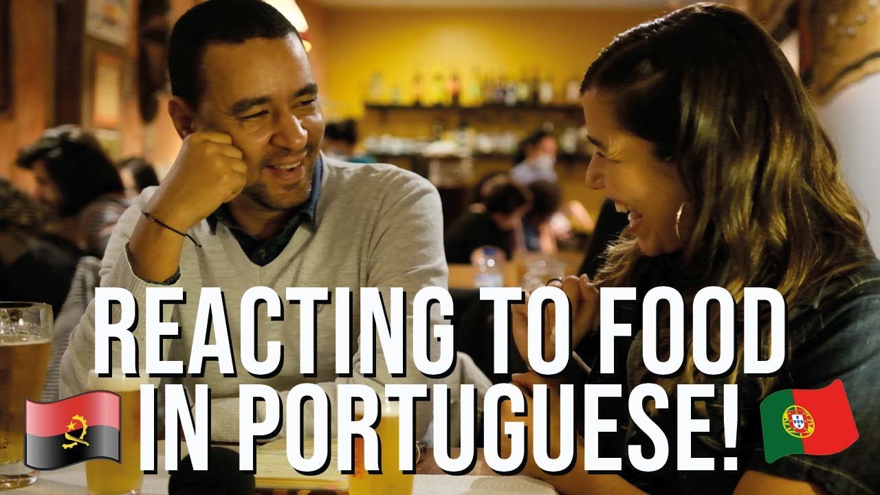 European Portuguese | REACT to Food! [Eat Luso-African food with me in Lisbon!!]