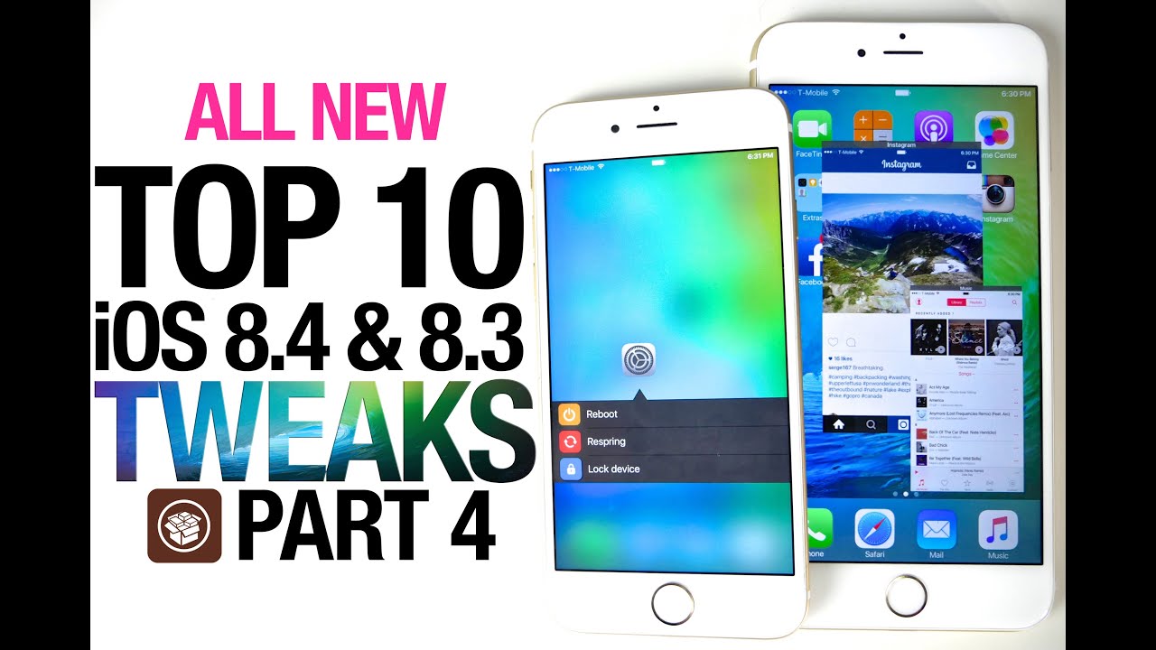 All NEW Top 10 iOS 8.4 Cydia Tweaks Part 4 - Taig 8.4 Jailbreak Compatible