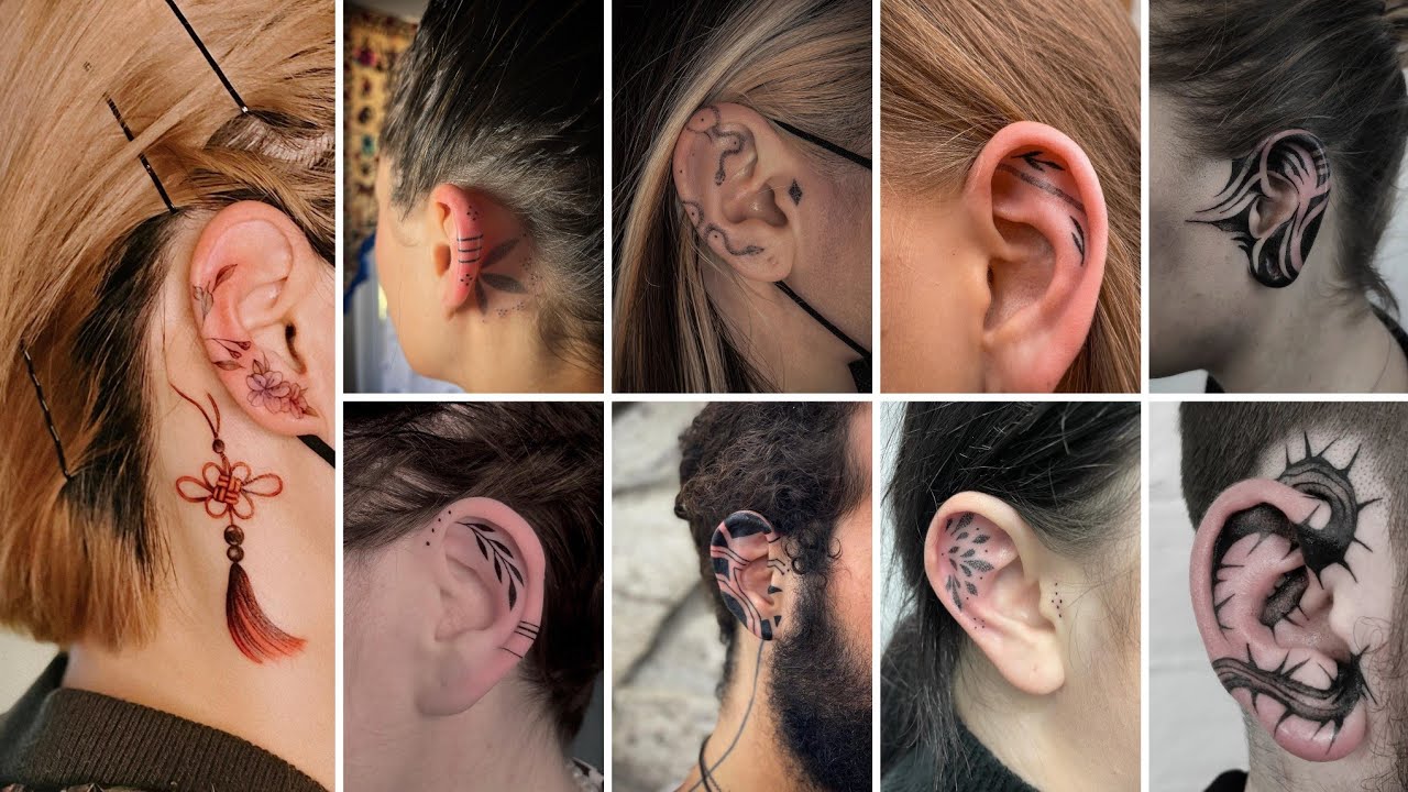 latest ear tattoo tattoosdesigns || tattoos for men and women || tattoozbuddy