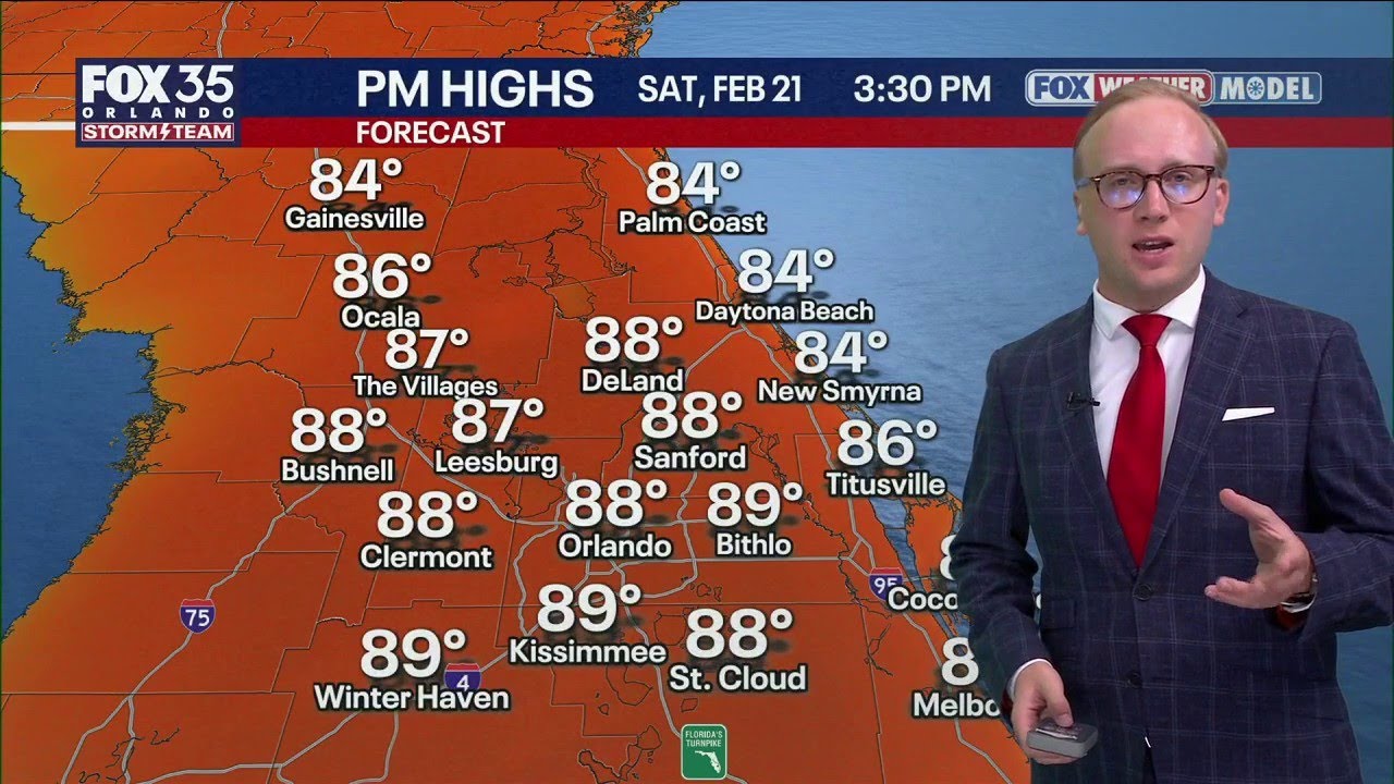 Orlando Weather Forecast: Record heat then 30s return - tracking major changes