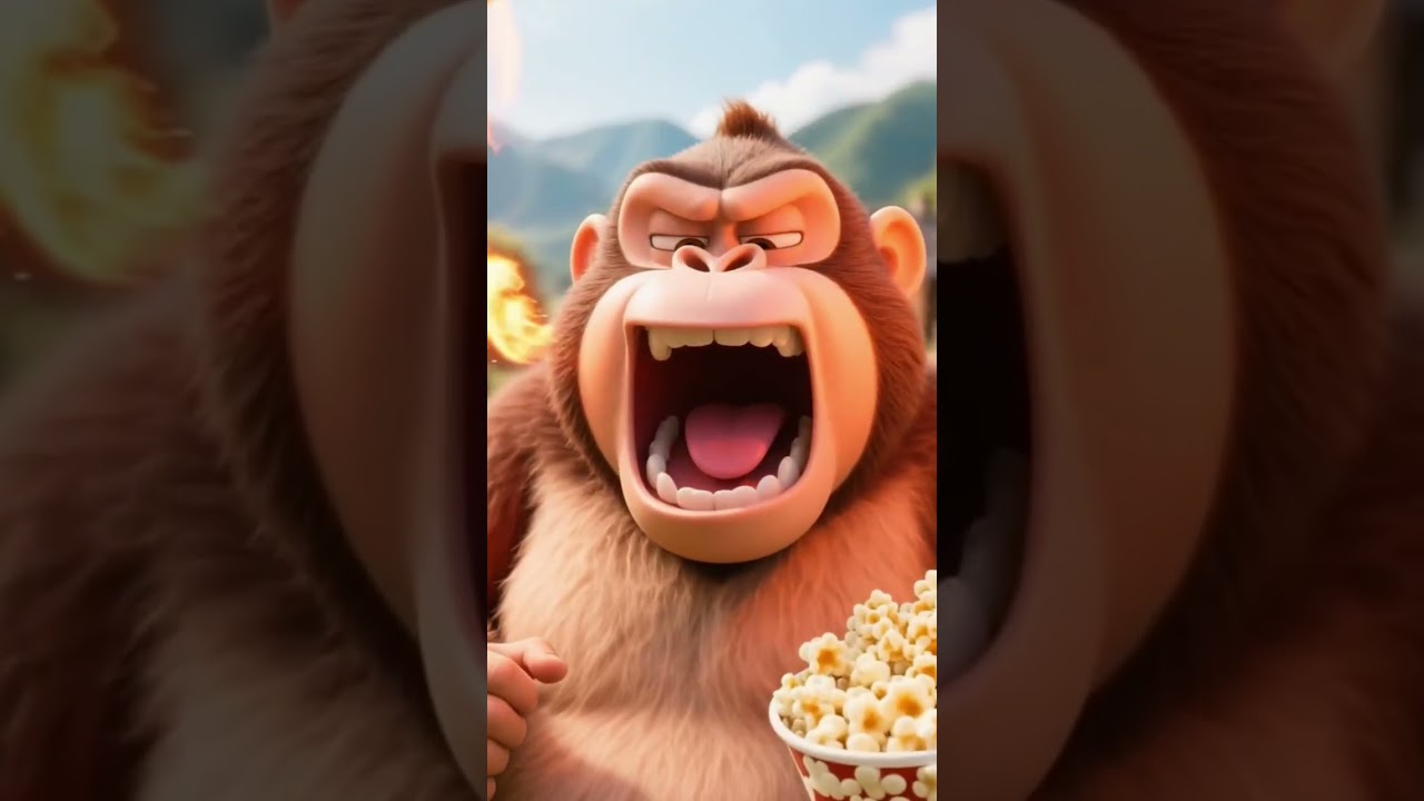 Mr tom eating popcorn but monkey chin leta hai