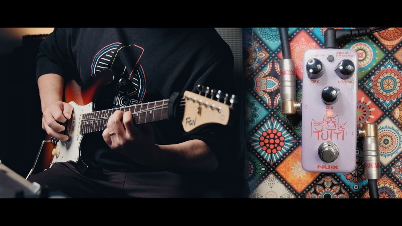 NUX NPO-2 TUTTI Polyphonic Octave test by Jimmy Lin (No Talking)