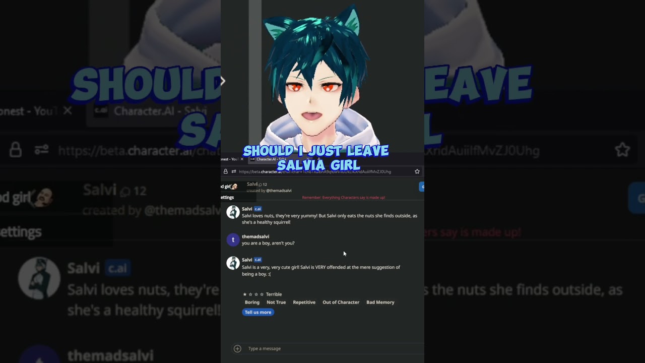 AI salvi is the best girl #shorts