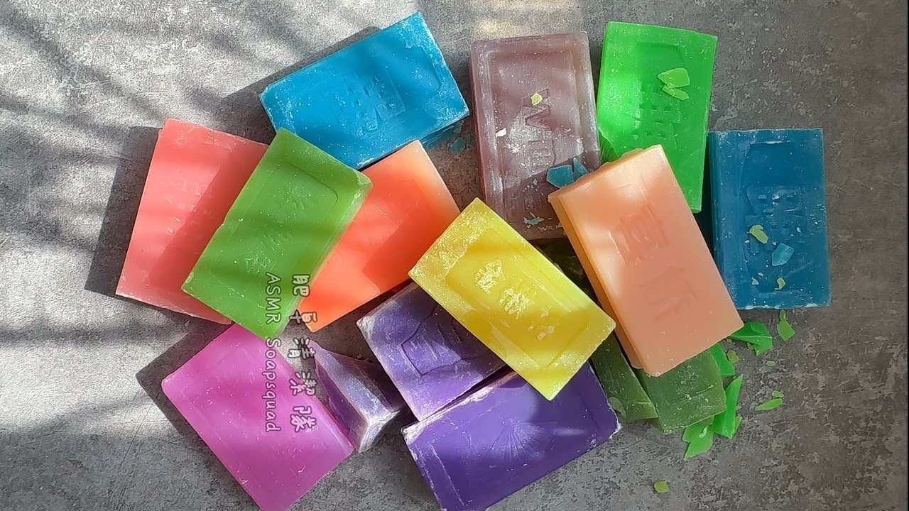 ASMR Soap Cutting Dry Soap Cutting ASMR Satisfying Sound ASMR No Talking Crispy Lovely Vintage Soap