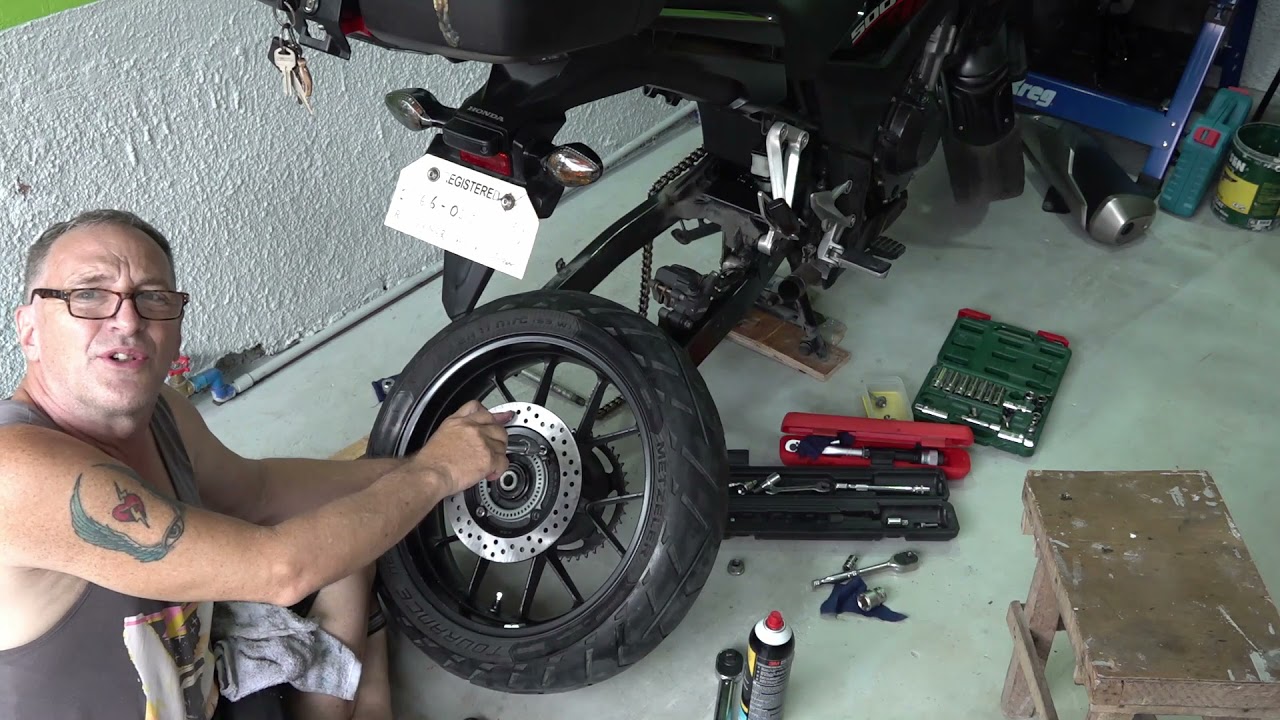 CB 500x rear brake rotor replacement