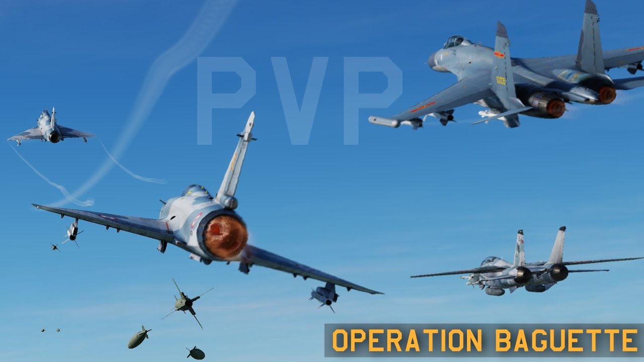 Opération Baguette - Un Mirage 2000, un Su-27 et un F-14 rentrent dans un bar ... BlueFlag 80's PVP