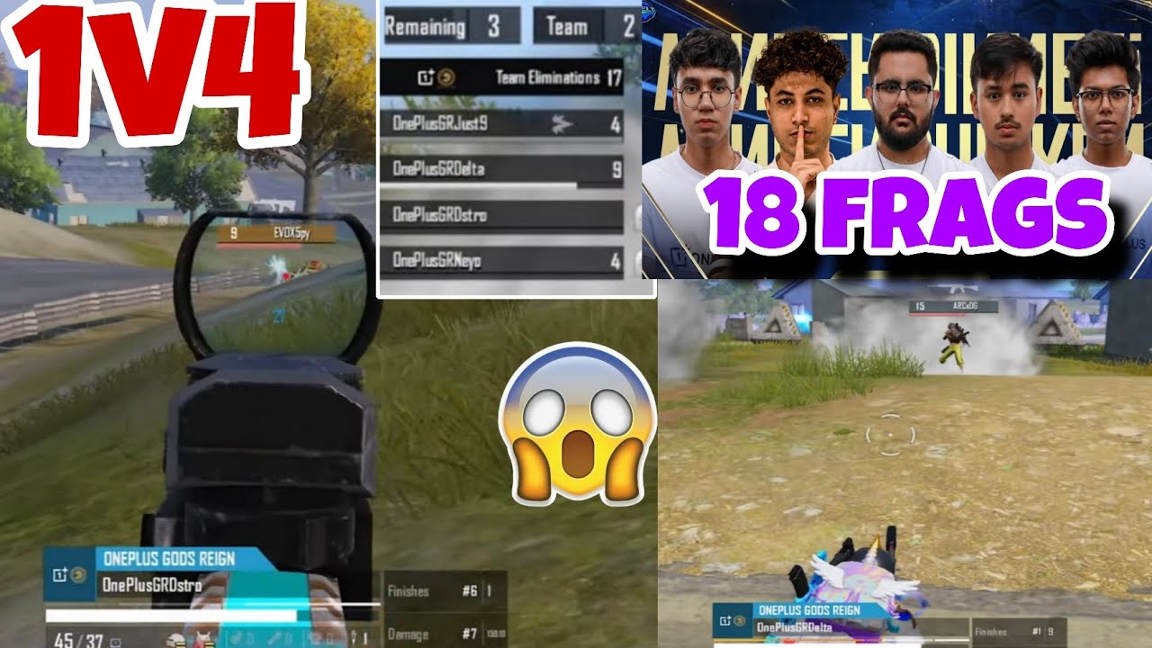 GDRDestro 1v4 4TR 🔥 18 Finishes Wwcd Destroy Lobby 😱