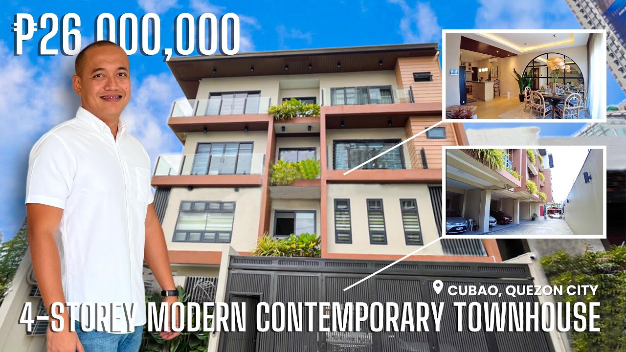 House Tour 263 | 4-Storey Modern Contemporary Townhouse in Cubao, Quezon City