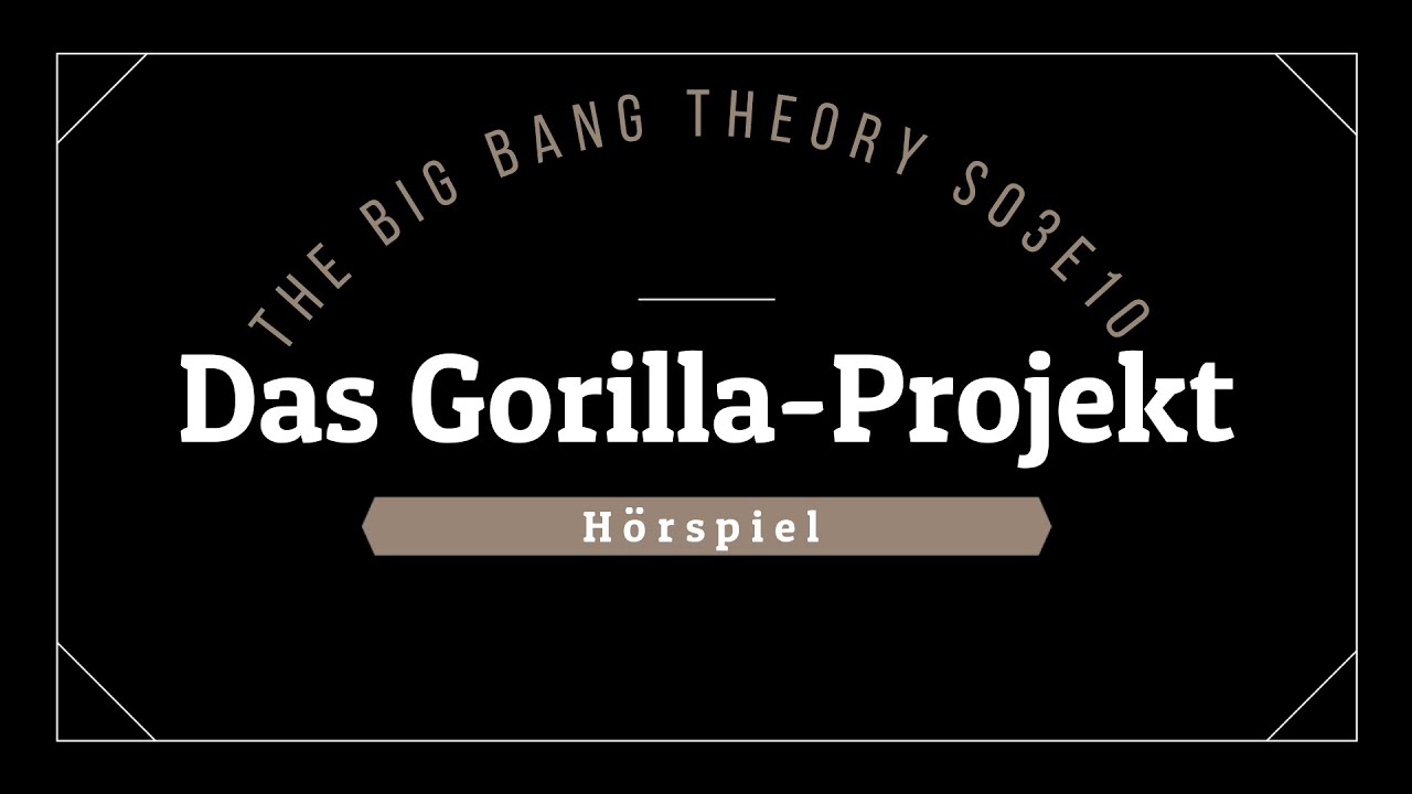 The Big Bang Theory Hörspiel - S03E10 Das Gorilla-Projekt | Blackscreen, Einschlafen