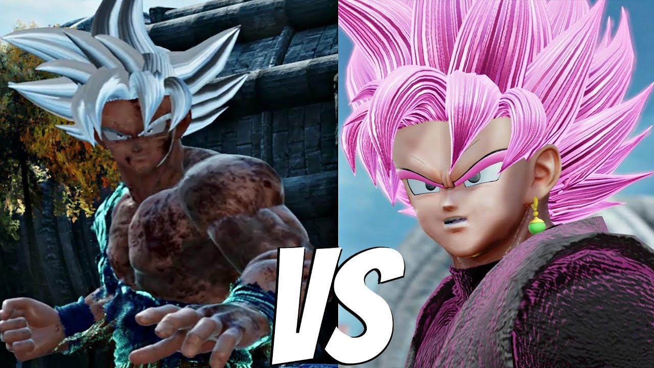 Goku Ultra Instinct vs Goku Black SSJR 1vs1