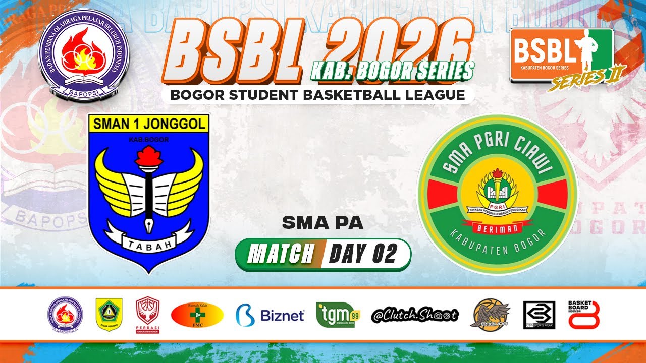 🔴 D2 [ Match 7 ] SMAN 1 JONGGOL VS SMA PGRI 62 CIAWI ( SMA PA ) 🏅 BSBL 2026