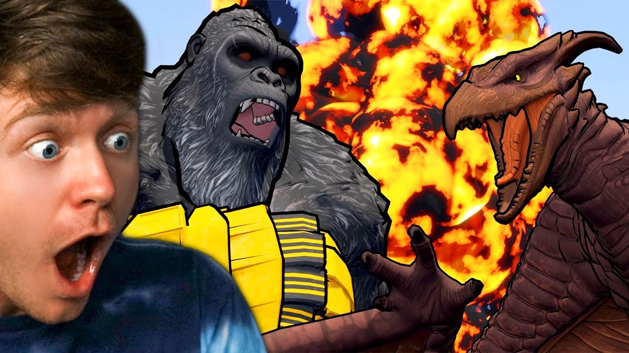 Reacting to KONG vs RODAN the FIGHT!
