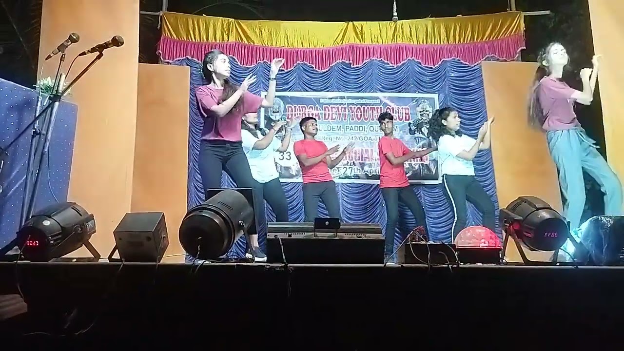 Hindi remixs dance performance by Durgadevi Youth Club Gokuldem