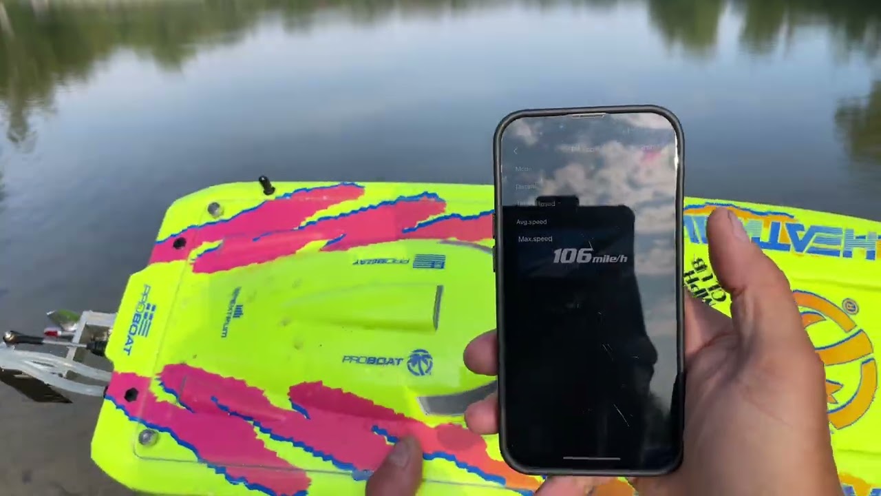 106mph Blackjack 24 speed run saw pass #proboat worlds fastest  