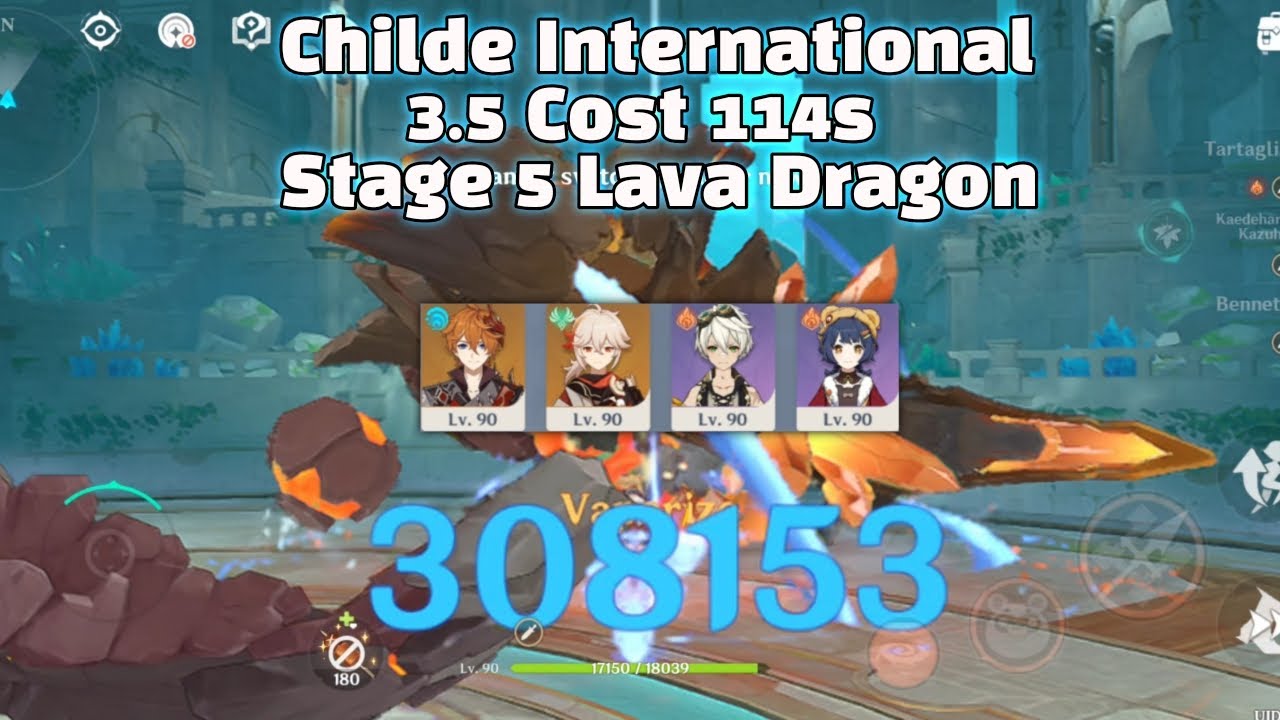 5.7 Stygian Onslaught Childe International 3.5 cost 114s Difficulty V | Genshin Impact
