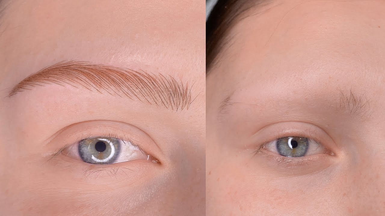 Microblading - Alopecia - full procedure Saikobrows tecnique by Master Mersy