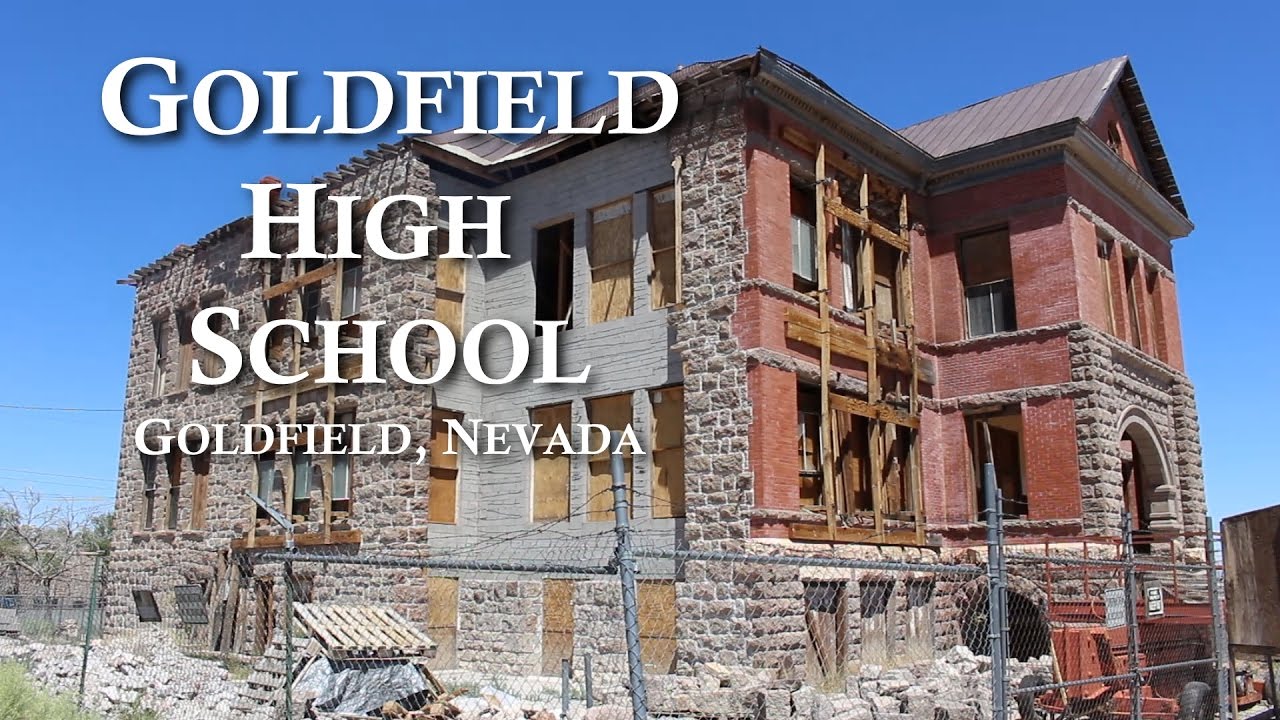 Exploring Abandoned High School in Ghost Town of Goldfield, Nevada