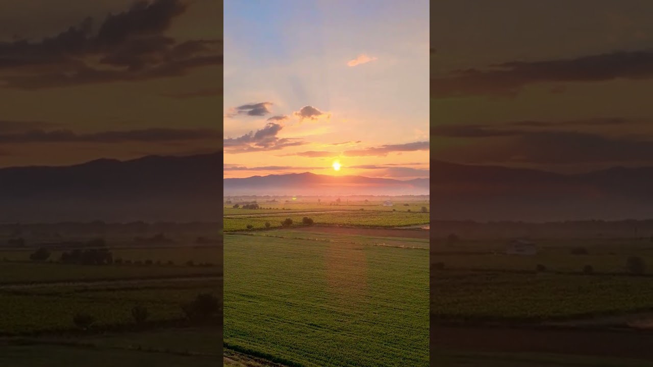 Beautiful Sunset in Village | Village Secrets #shortsvideo #sunset #village #evening