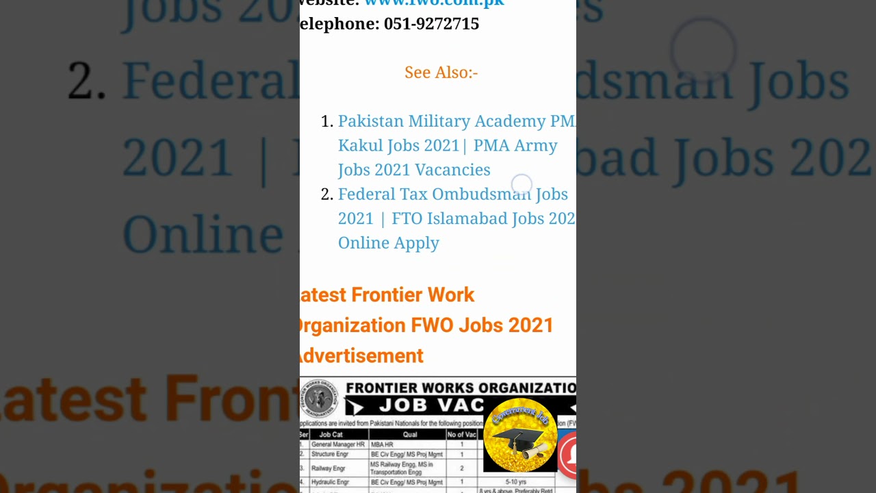 How to Apply For Frontier Work Organization FWO jobs