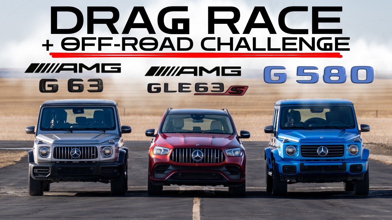 AMG GLE63s против AMG G63 против G580 против Raptor R