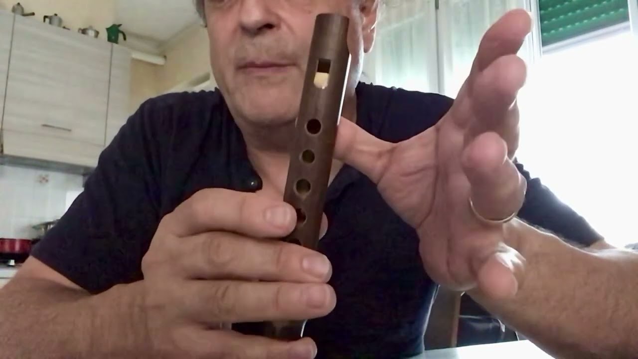 Friscaletto  siciliano - posizione e diteggiatura delle note della scala base