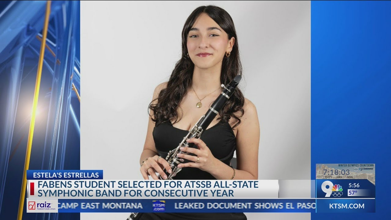 Fabens student selected to participate in all-state band for consecutive year