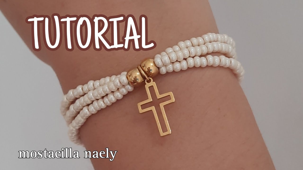 PULSERA DE TIRAS HILO Y CHAQUIRAS ✝️ TUTORIAL