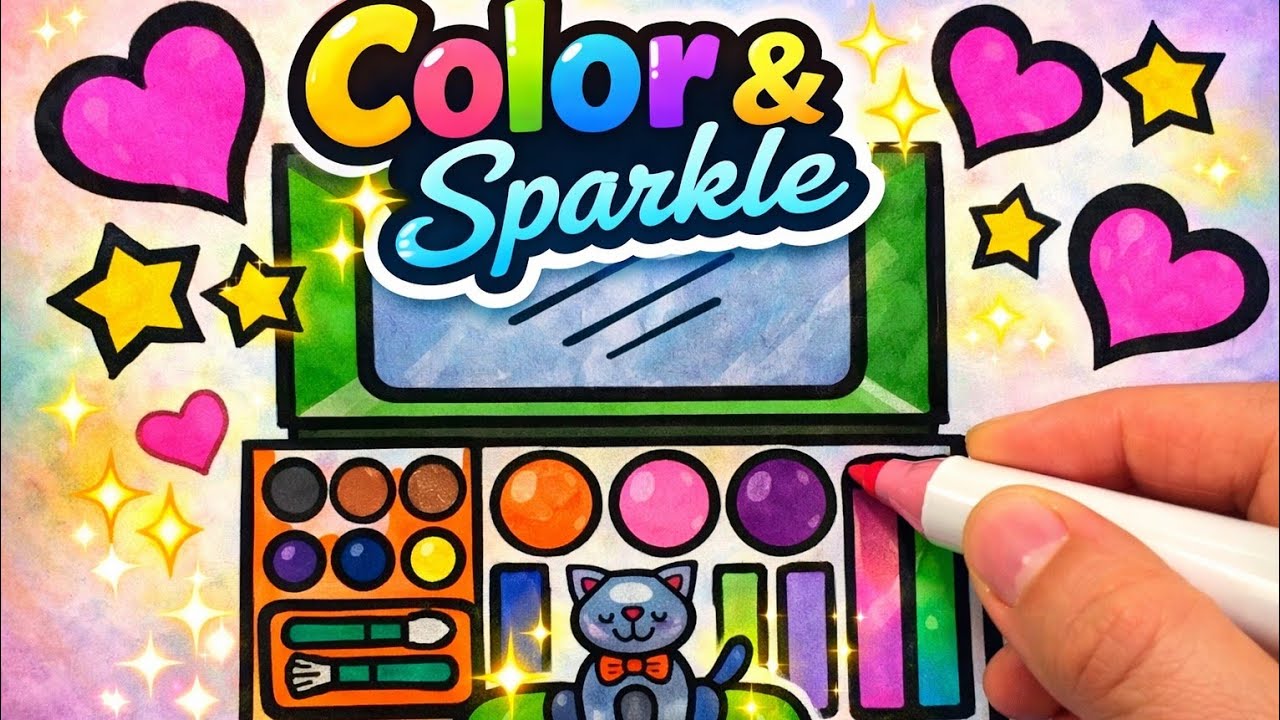 Satisfying Makeup Coloring | Relaxing ASMR Art💄💋