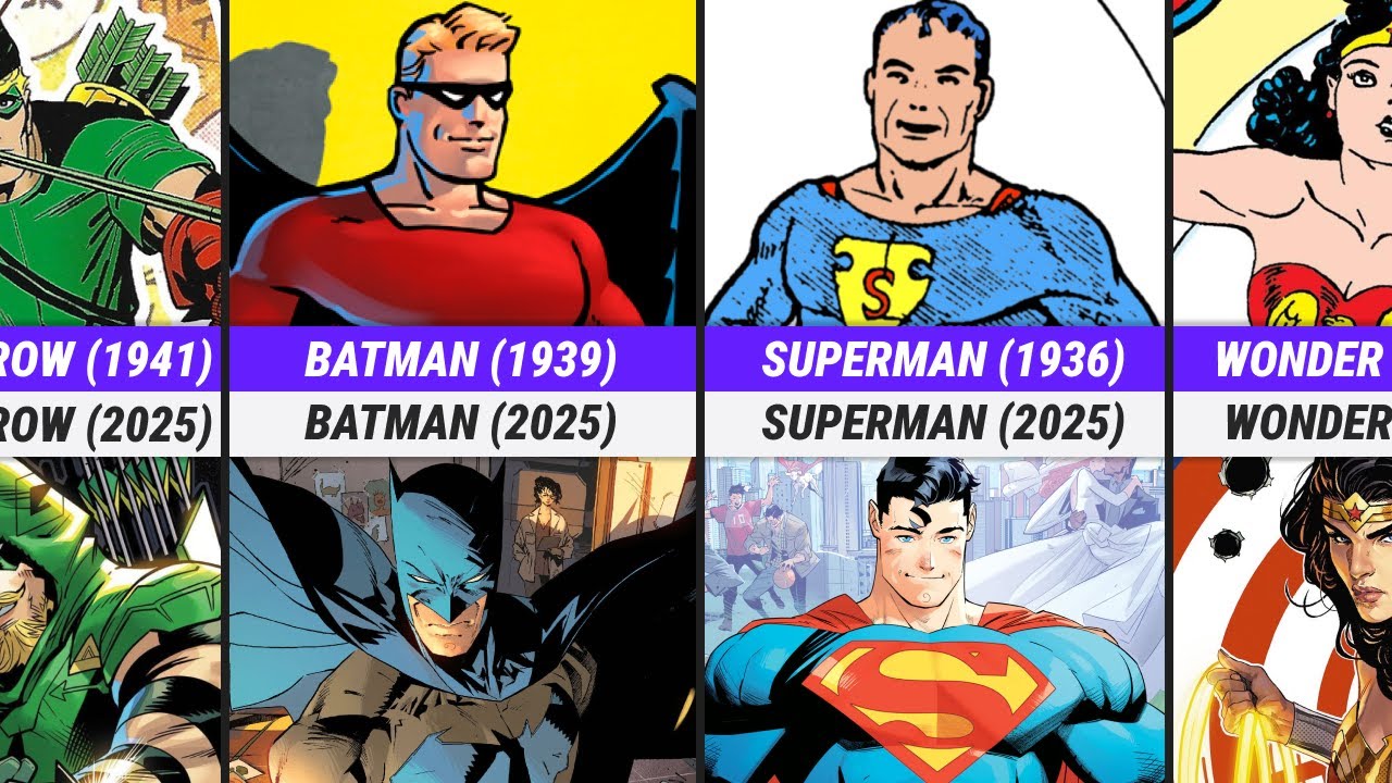 DC Comics Characters: First vs Latest Design