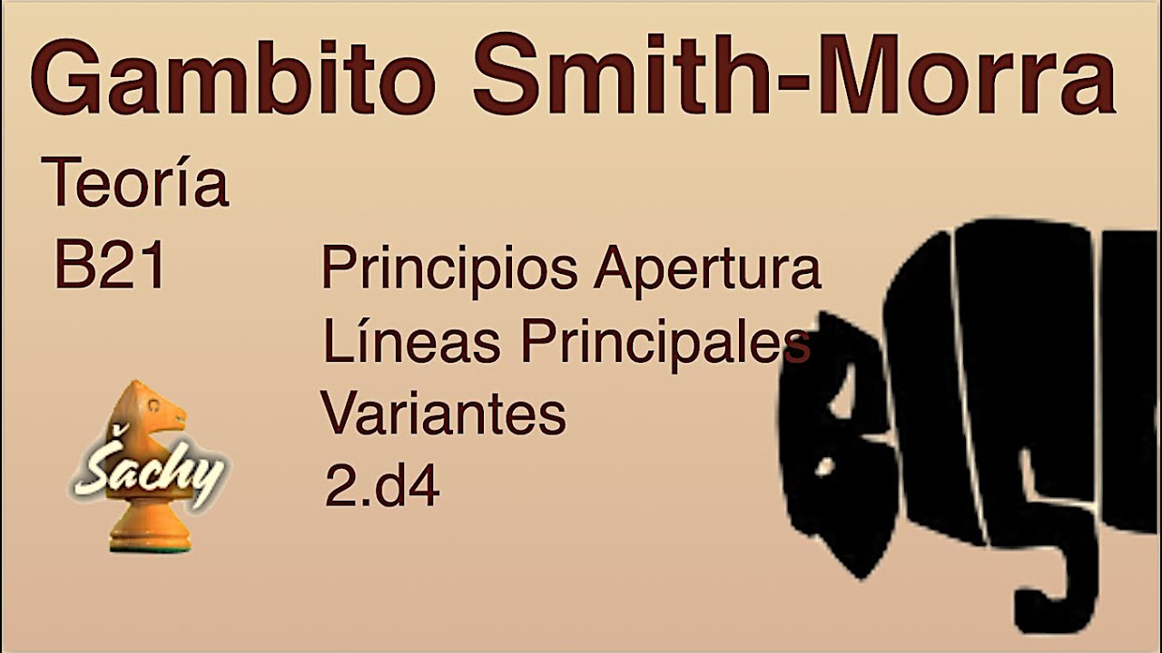 GAMBITO SMITH - MORRA de la DEFENSA SICILIANA B21 || Principios Ideas Líneas Principales || Ajedrez