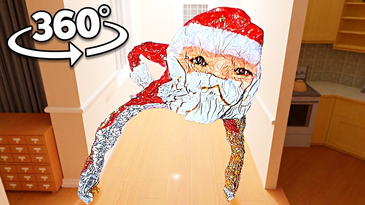 goo goo gaga meme 360° in YOUR HOUSE! - Goo Goo Gaga Santa Meme 4K