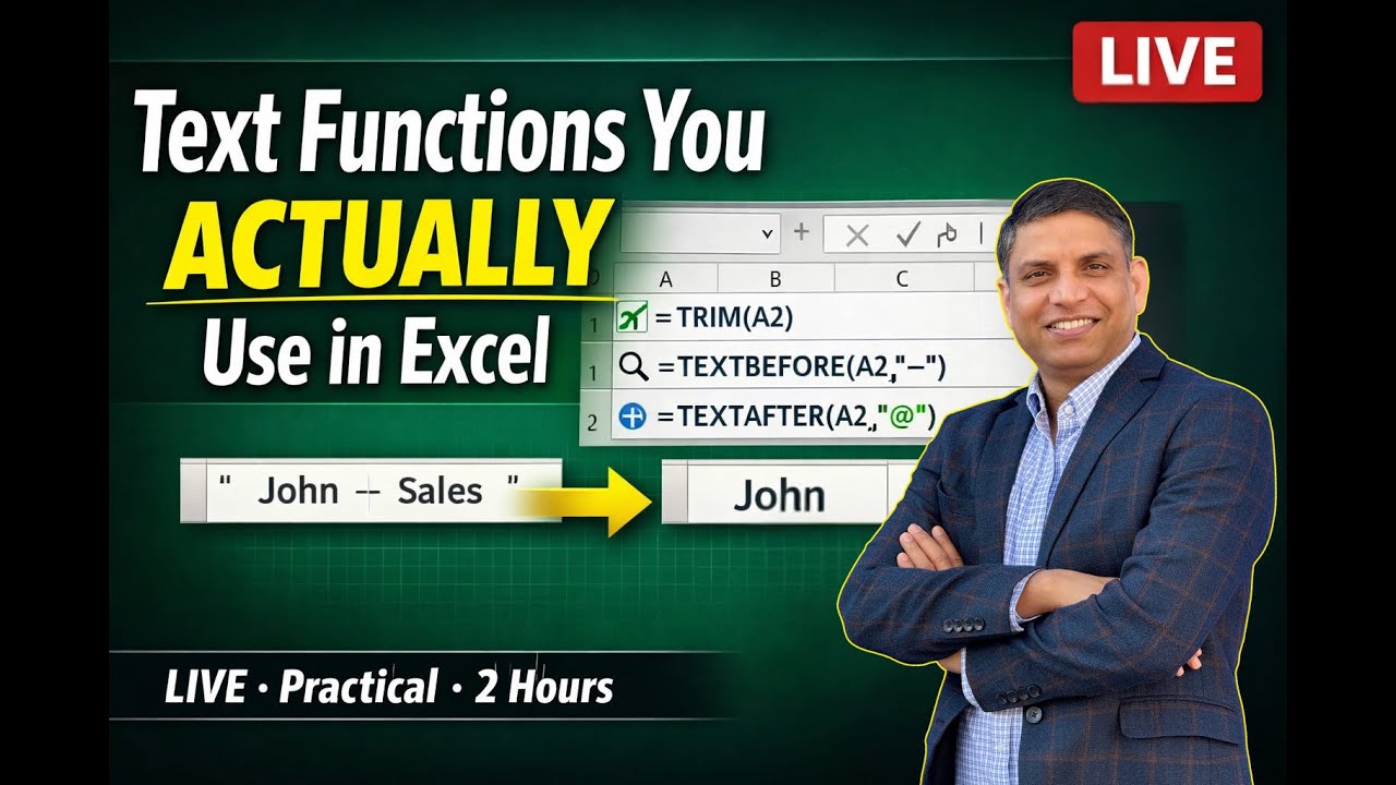 Excel : Text Function