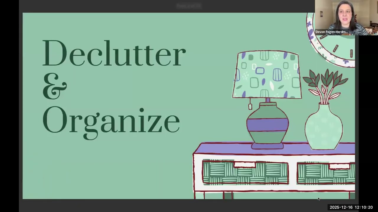 Decluttering Strategies Around the Holidays, December 2025