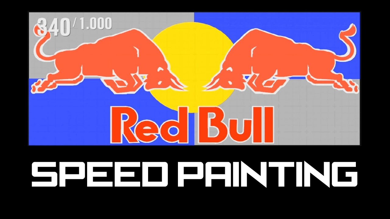 speed painting logo redbull forza motorsport 4