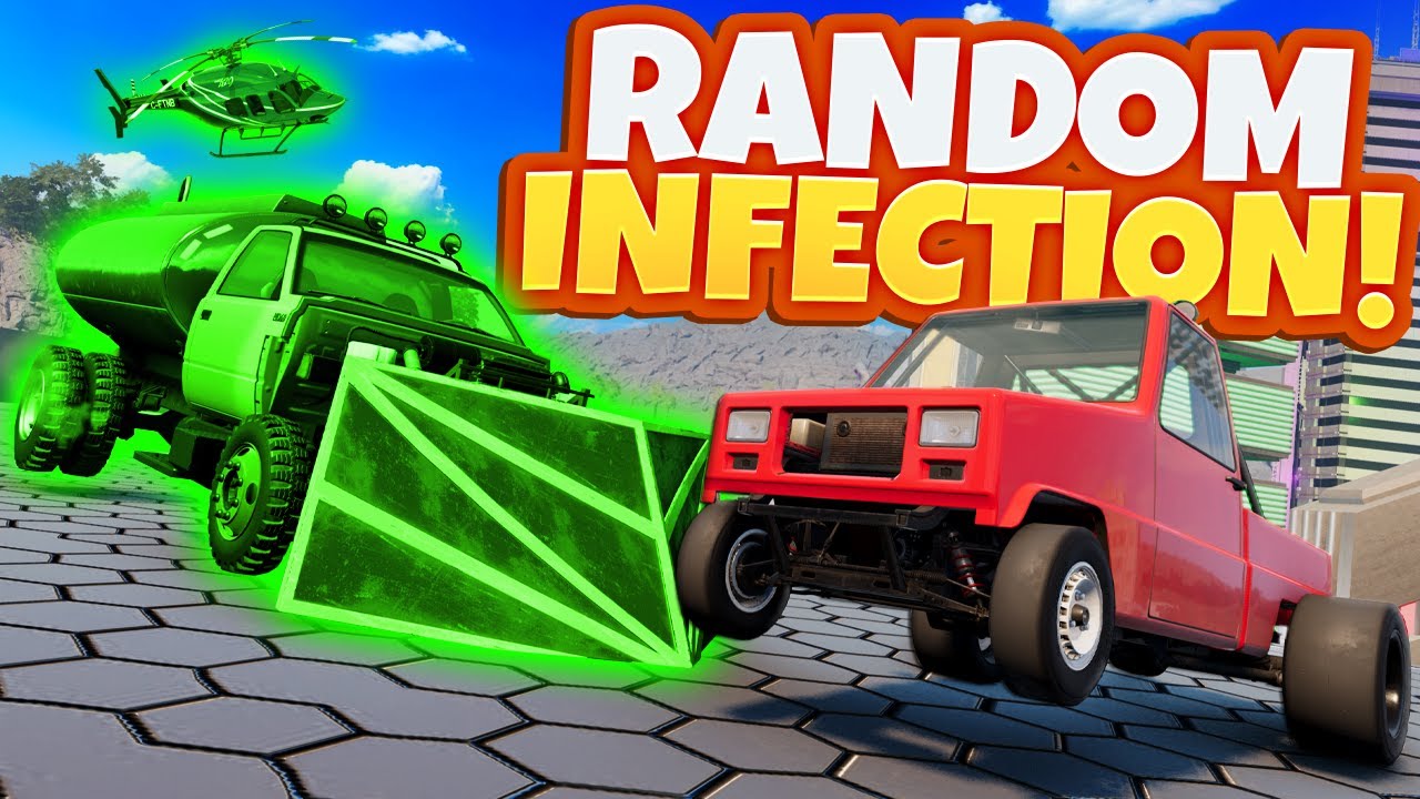 Random Car Hide & Seek INFECTION But I CHEATED?! (BeamNG Drive Mods)