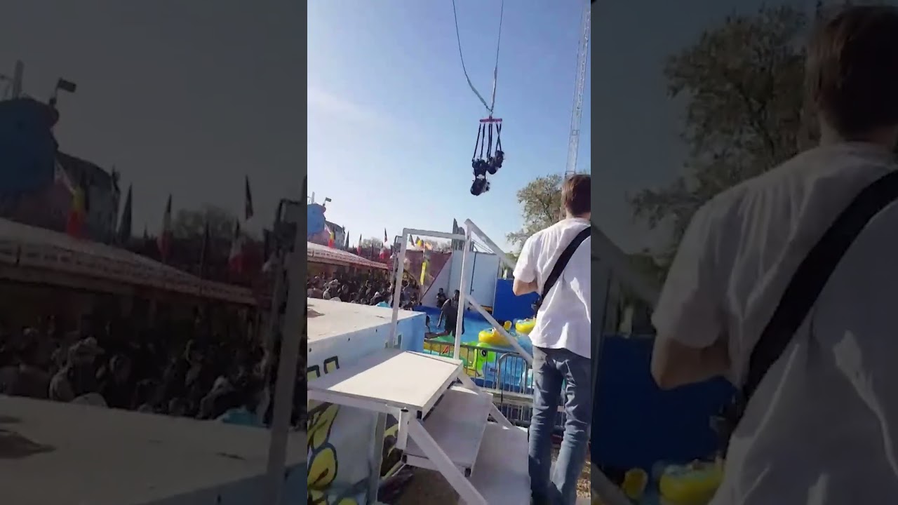 Woman Falls from Ride and Dangles by Feet 🎡😳 | Customer Wars | A&E #shorts