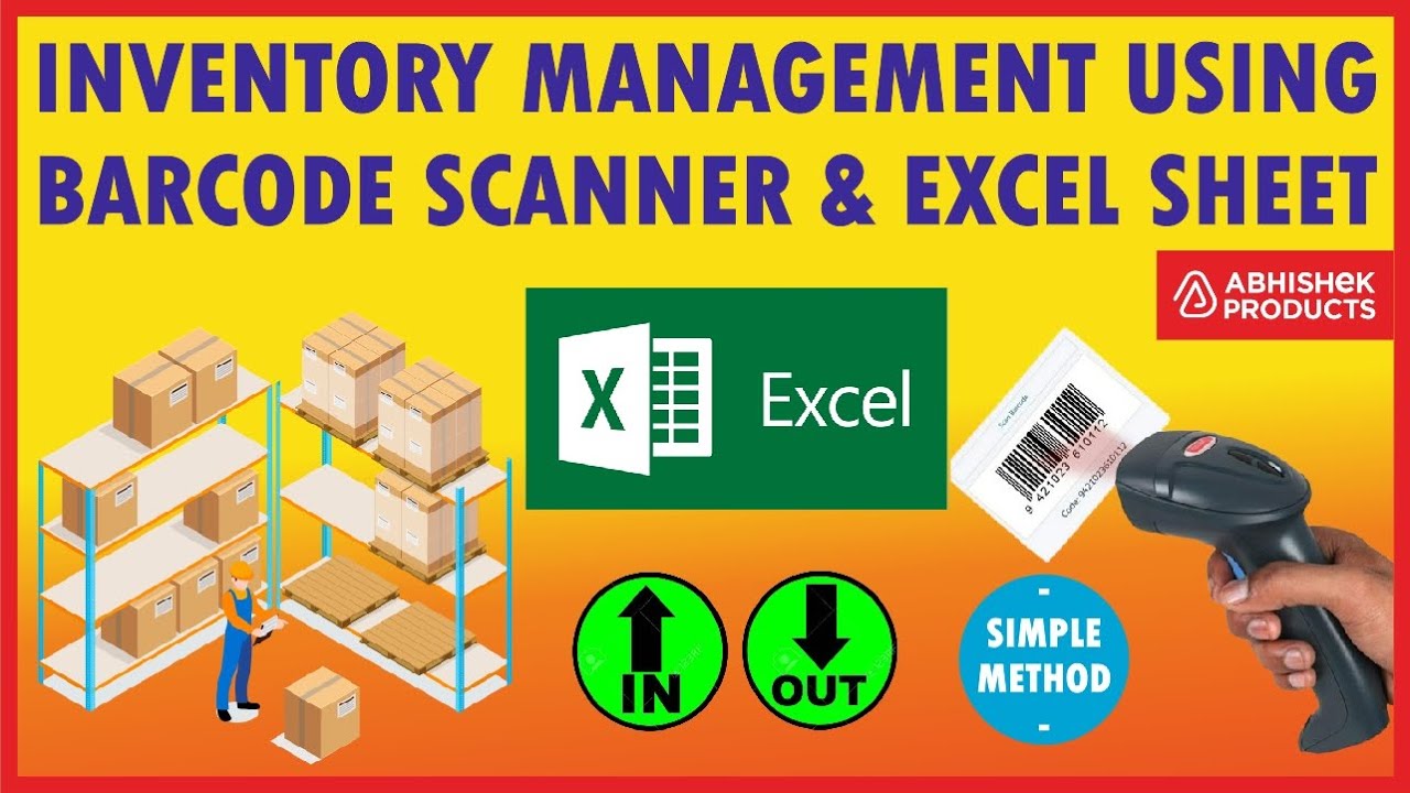 📊 Управляйте запасами с помощью Excel и сканера штрихкодов [Простой метод] | Купить на AbhishekID...