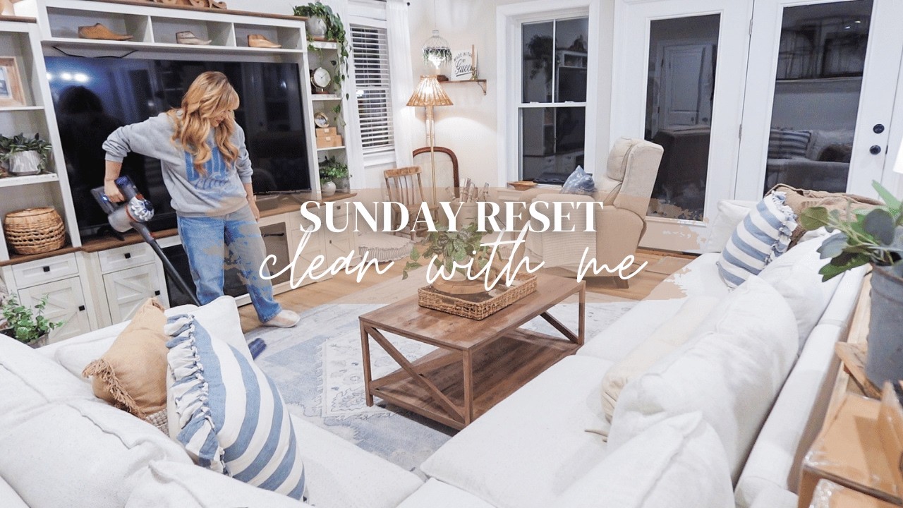SUNDAY RESET // HUSBAND AND WIFE CLEAN WITH ME // CHARLOTTE GROVE FARMHOUSE