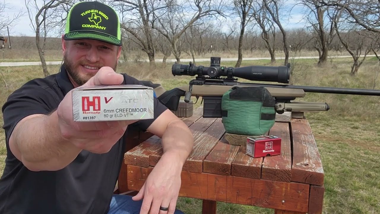Hornady 80 GR ELD-VT 6MM Creedmoor Savage 110 Tactical Desert