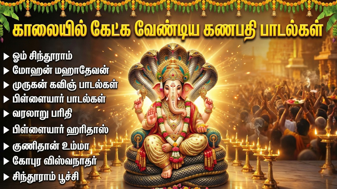 Wednesday Vinayagar Bakthi Padalgal | Vinayagar Potri | Powerful Ganapathi Tamil Devotional Songs