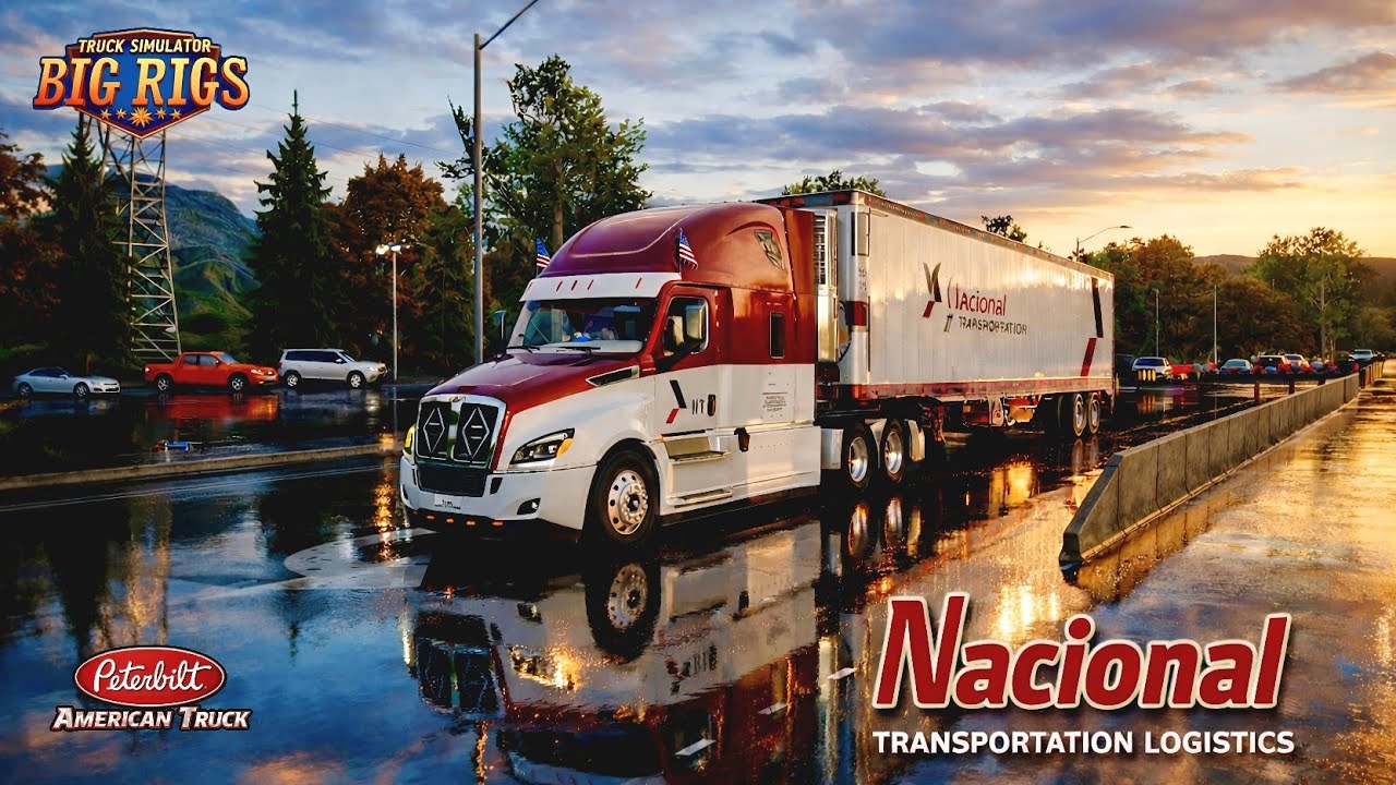 Nacional Logistics Long Haul | Peterblit Truck Driving 🚛🔥✨