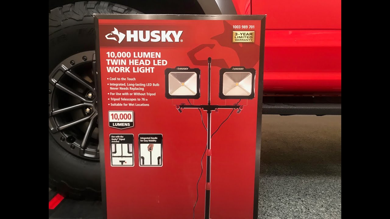 Detailing Tools: The Home Depot Husky 10,000 Lumen Twin-Head LED Work Light