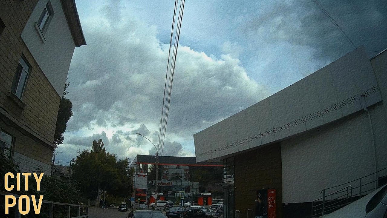 Chisinau, Burebista & Cetate Alba str. – Cloudy Autumn Day Wheelchair POV