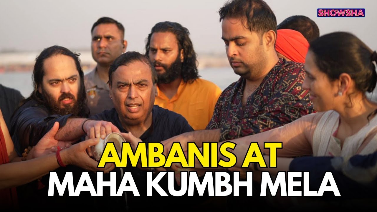 Mukesh Ambani, Anant Ambani, Akash Ambani, Shloka Mehta & Kids Arrive At Mahakumbh Mela In Prayagraj