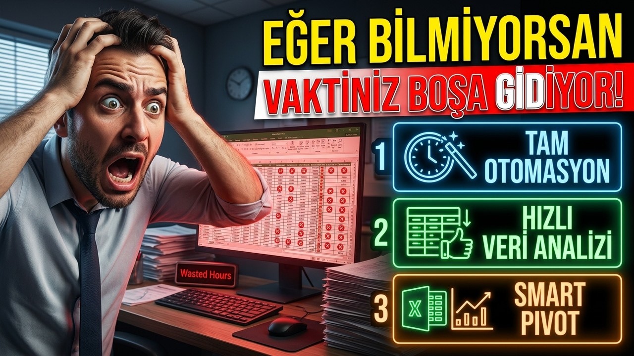 Bu 3 Excel Özelliğini Bilmiyorsan Vaktini Boşa Harcıyorsun